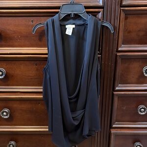 Rubber Ducky Productions, Inc. Black Drape Blouse